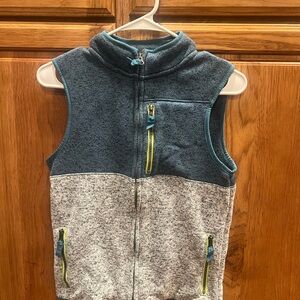 Cat & Jack Blue and Gray Kids Fleece Vest